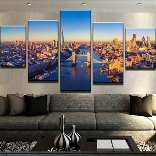 Thames London England – Nature Canvas Wall Art