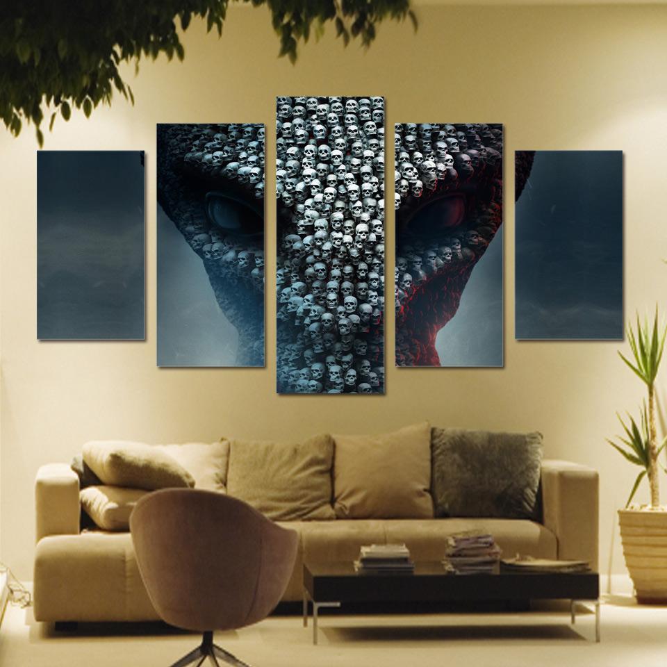 The Biggest Skull – Abstract Canvas Wall Art