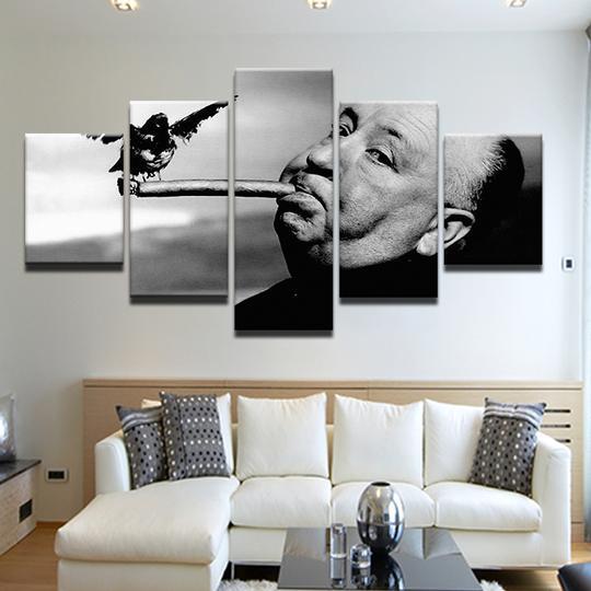 The Birds Alfred Hitchcock – Famous Person Canvas Wall Art