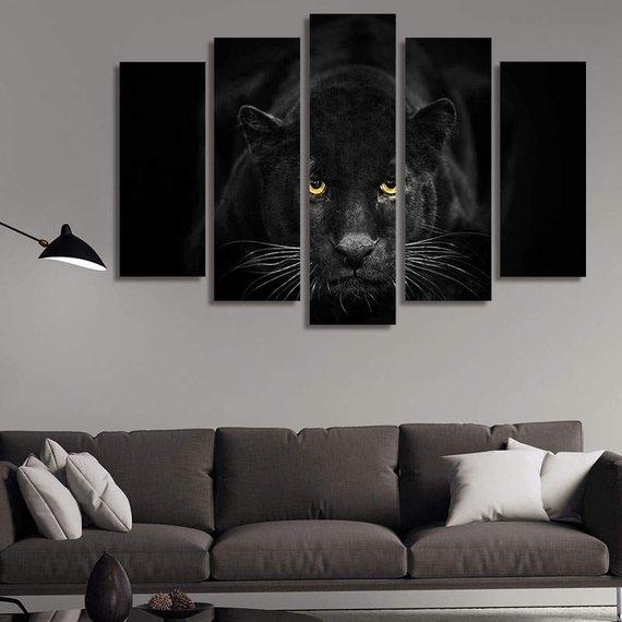 The Black Bear – Animal Canvas Wall Art
