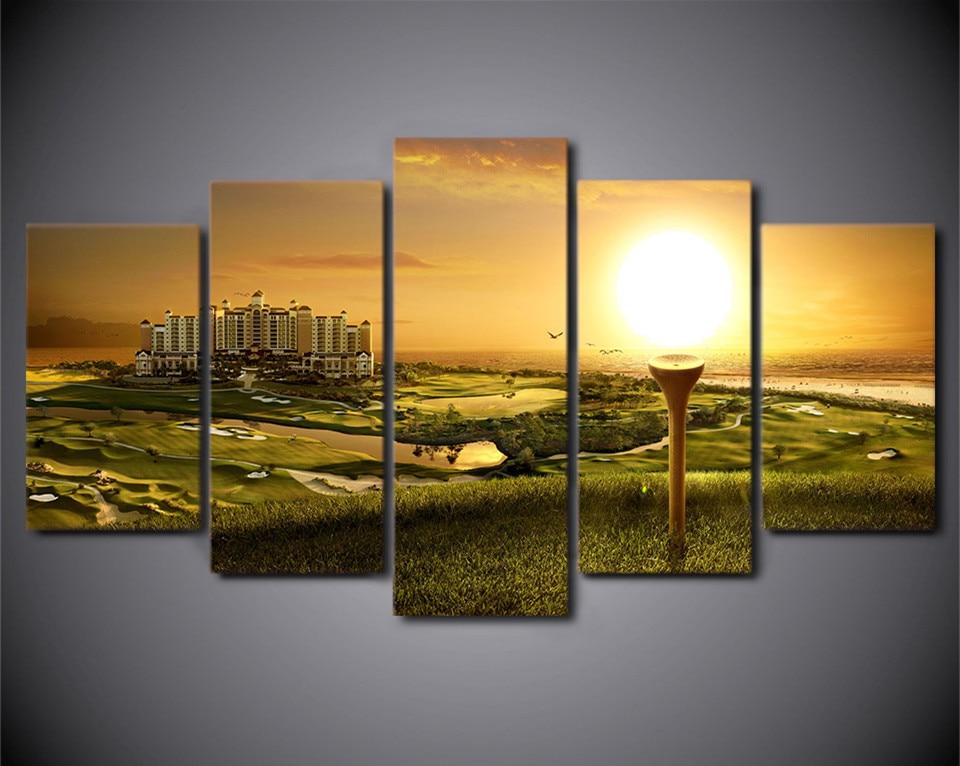 The Buildings On The Green – Nature Canvas Wall Art
