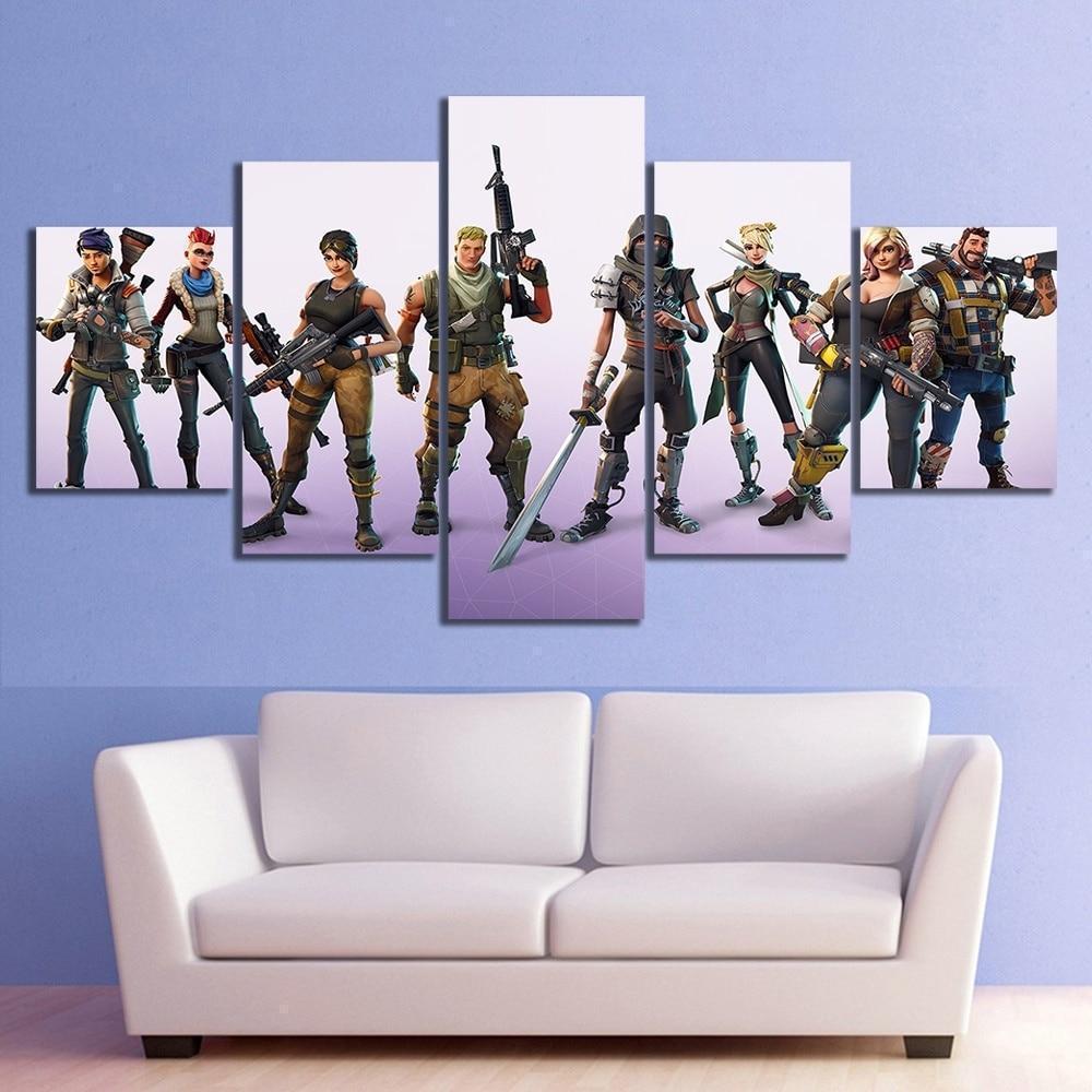 The Characters Fortnite Gaming – Canvas Wall Art