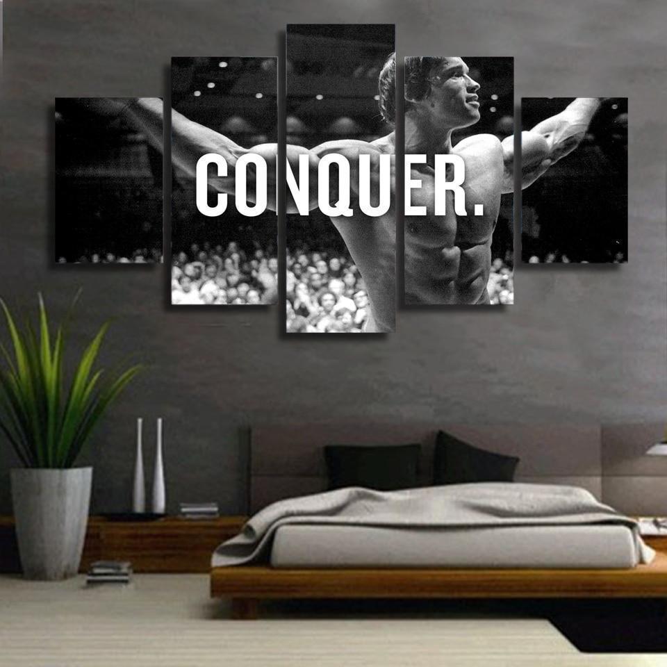 The Conqueror Arnold Schwarzenegger Celebrity Canvas Wall Art