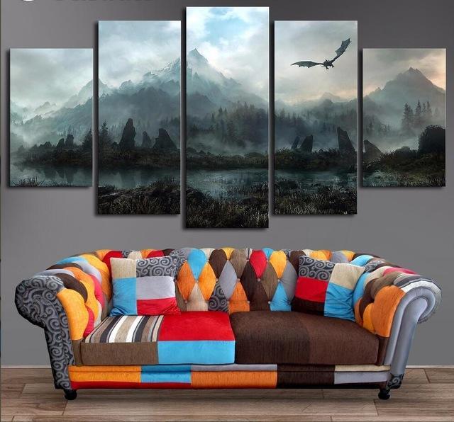 The Elder Scrolls Skyrim – Gaming Canvas Wall Art