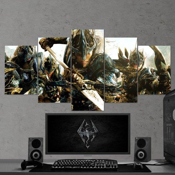 The Elder Scrolls Skyrim Viking 01 – Gaming Canvas Wall Art