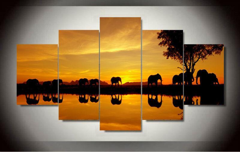 The Elephants Of Africa – Animal Canvas Wall Art