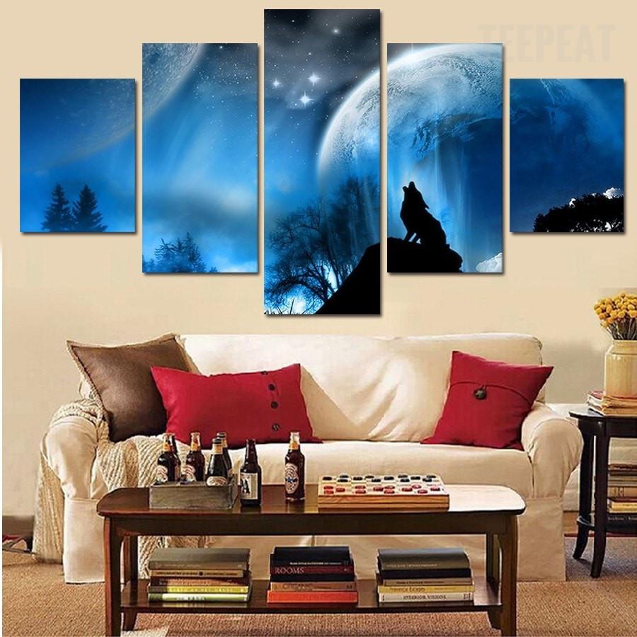 The Enchanting Wolf – Animal Canvas Wall Art