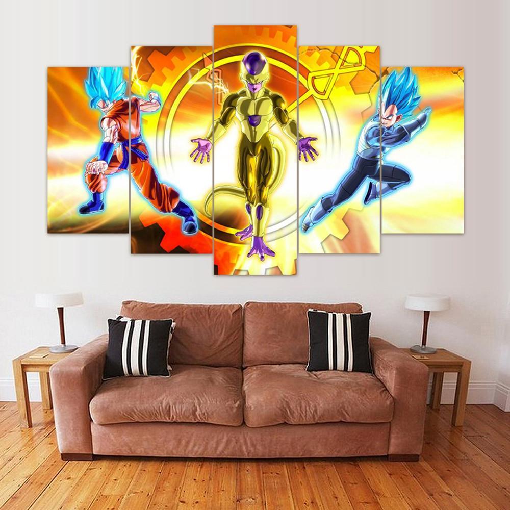 The Enemy Of My Enemy Is My Friend Dbz – Anime Canvas Wall Art