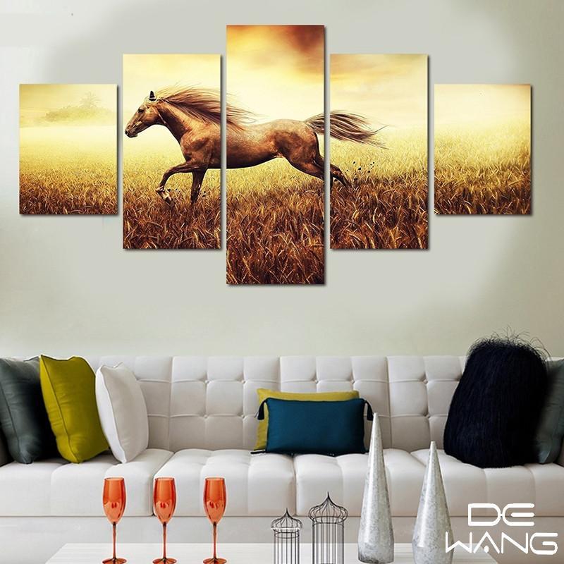 The Fast Running Horse – Animal Canvas Wall Art