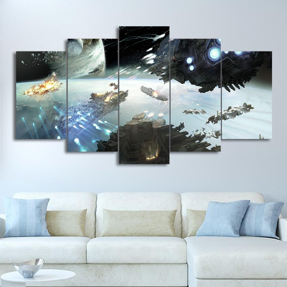 The Galaxy War Framework – Aircraft Canvas Wall Art