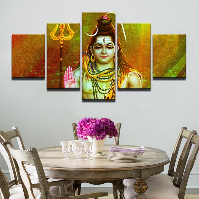 The God Of Destruction Siva 05 – Religion Canvas Wall Art