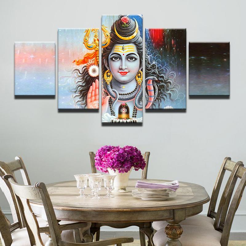 The God Of India Shiva – Religion Canvas Wall Art