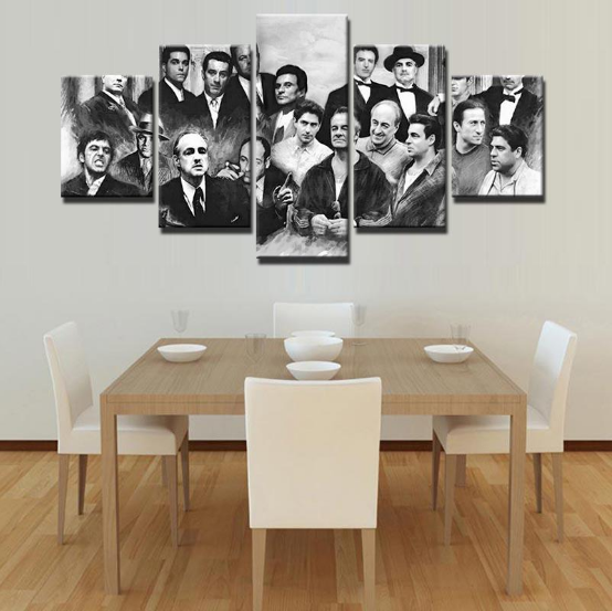 The Godfather Characters – Movie Canvas Wall Art