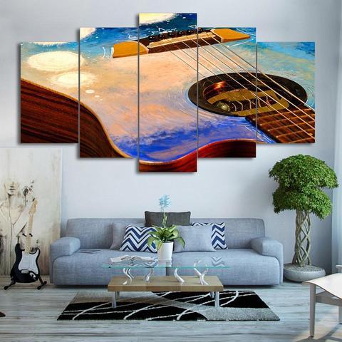 The Guitar – Music Canvas Wall Art