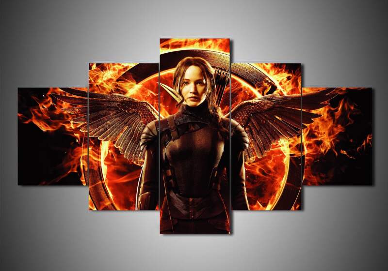 The Hunger Game – Jennifer Lawrence 1 – Movie Canvas Wall Art