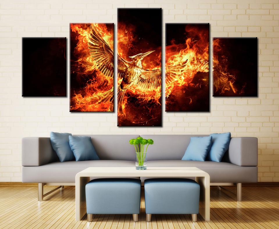 The Hunger Games Mockingjay – Abstract Canvas Wall Art