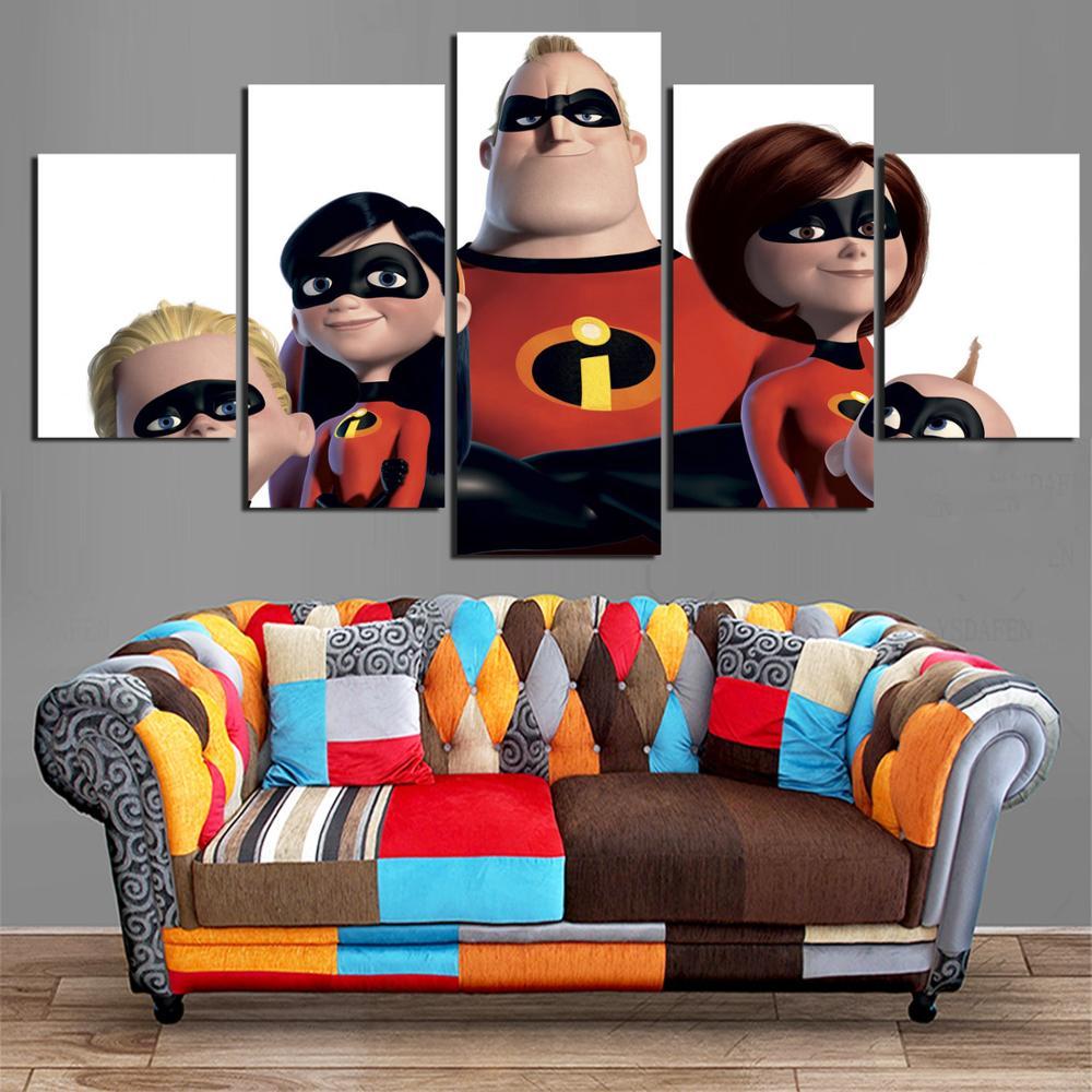 The Incredibles 2 – Cartoon Canvas Wall Art