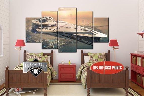 Star Citizen 890 Jump Gaming Canvas Wall Art