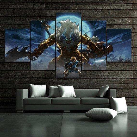 The Legend Of Zelda Breath Of The Wild – Cartoon -Cv Canvas Wall Art