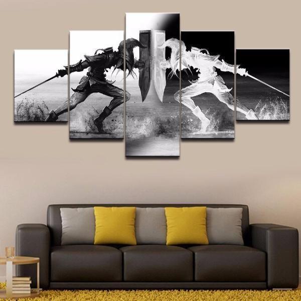 The Legend Of Zelda Inspired Abstract Gaming Canvas Wall Art