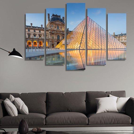 The Louvre Museum In Paris – Nature Canvas Wall Art