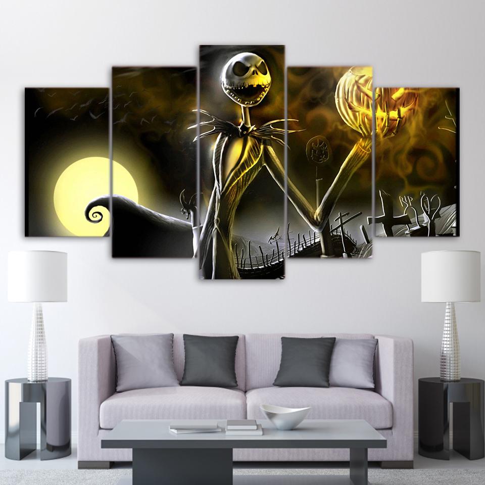 The Nightmare Before Christmas Jack Skellington 00 – Halloween Movie Canvas Wall Art