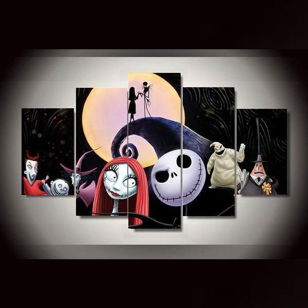 The Nightmare Before Christmas Halloween Movie Canvas Wall Art