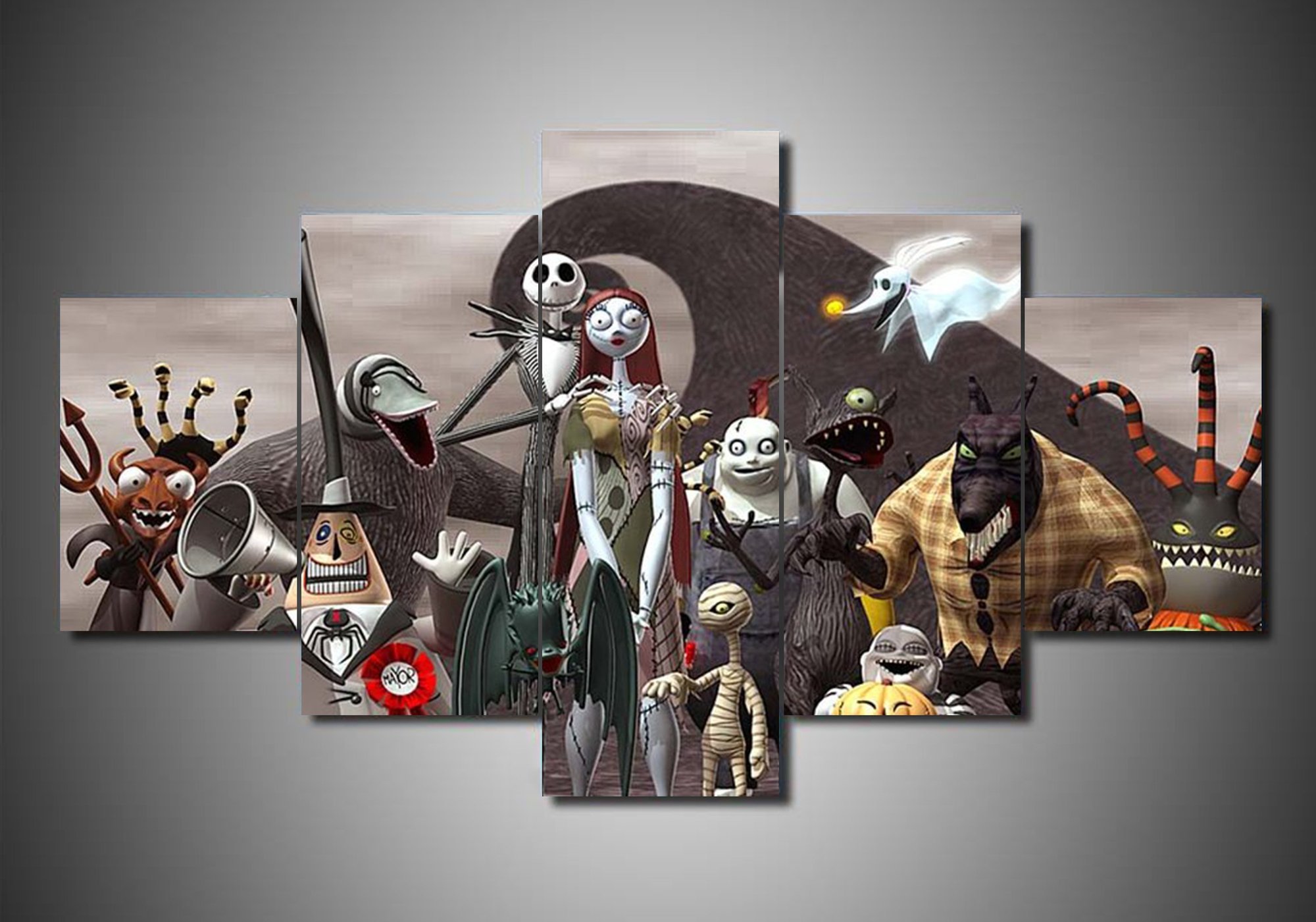 The Nightmare Before Christmas Jack Skellington Halloween Movie Canvas Wall Art