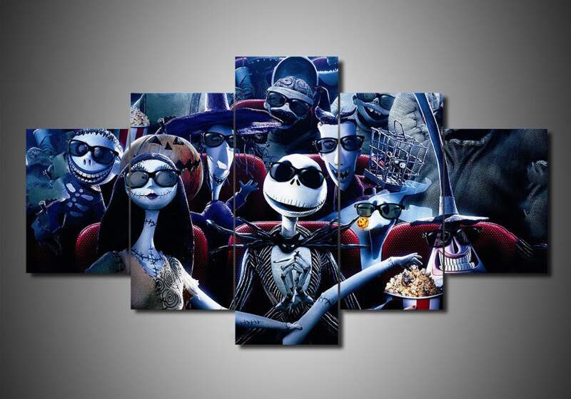 The Nightmare Before Christmas Jack Skellington 05 – Halloween Movie Canvas Wall Art