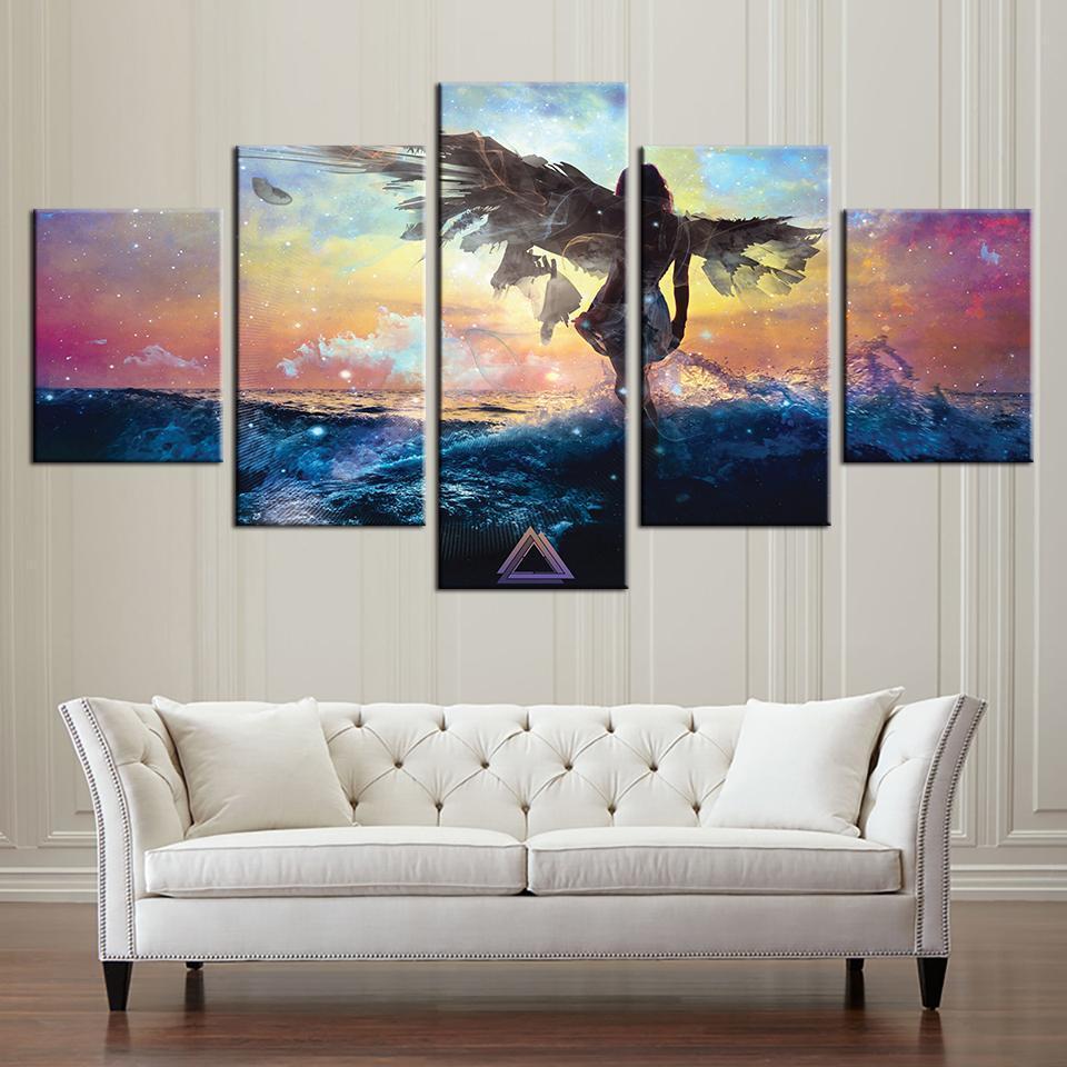 The Ocean Angel – Abstract Canvas Wall Art