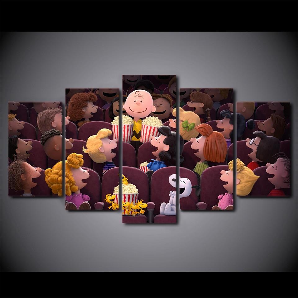 The Peanuts Cinema – Cartoon Canvas Wall Art