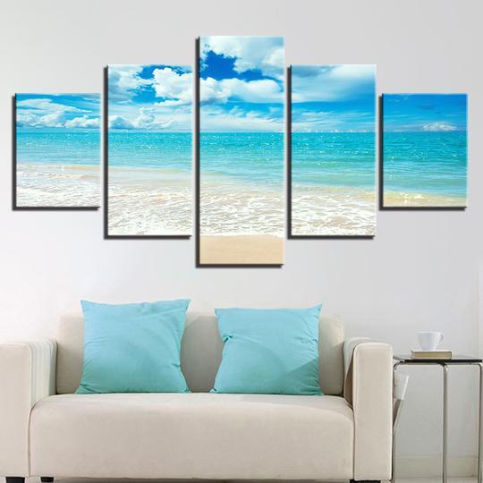 The Perfect White Sand Beach – Ocean Canvas Wall Art