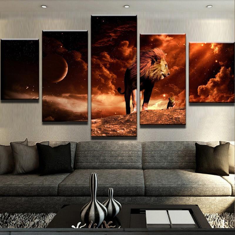 The Real Lion King – Animal Canvas Wall Art