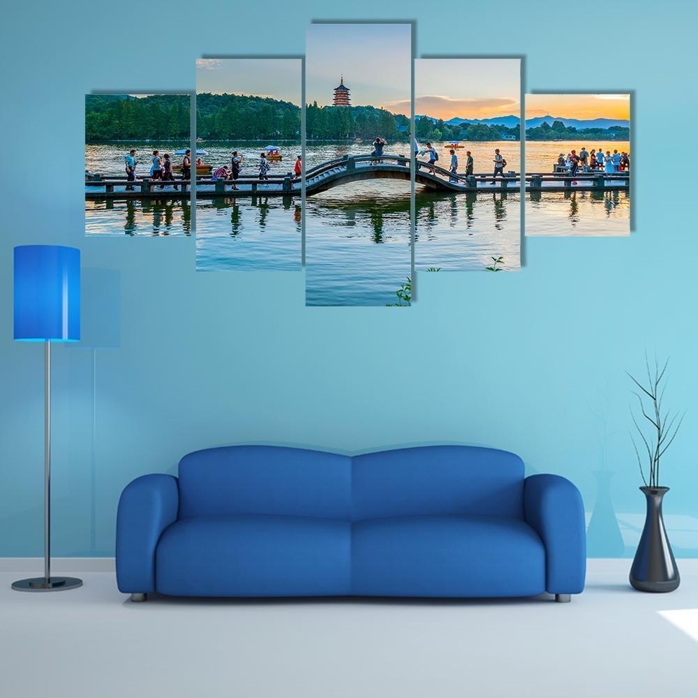 The Scenery Of Hangzhou West Lake – Nature Canvas Wall Art