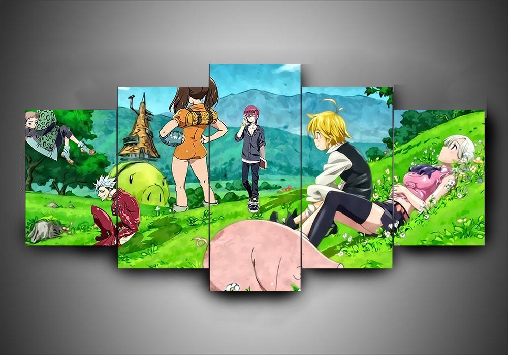 The Seven Deadly Sins/Nanatsu No Taiza Anime Canvas Wall Art