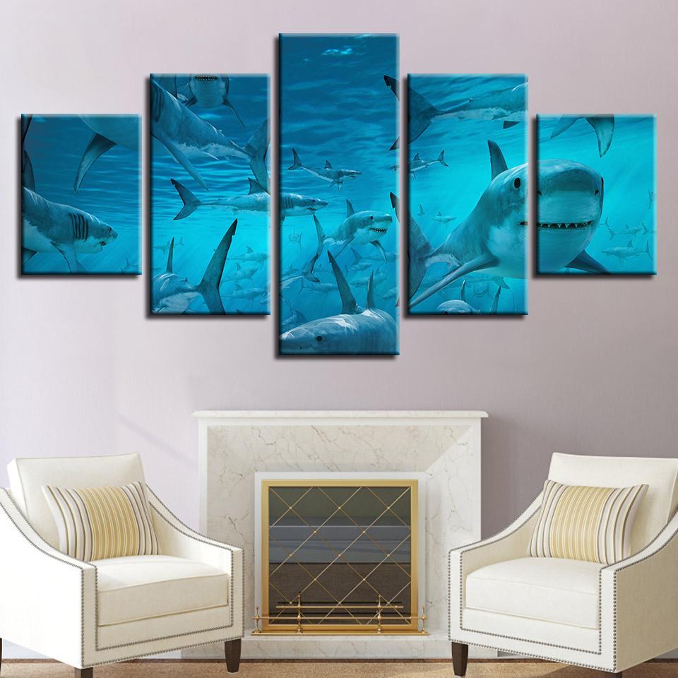 The Shark – Animal Canvas Wall Art