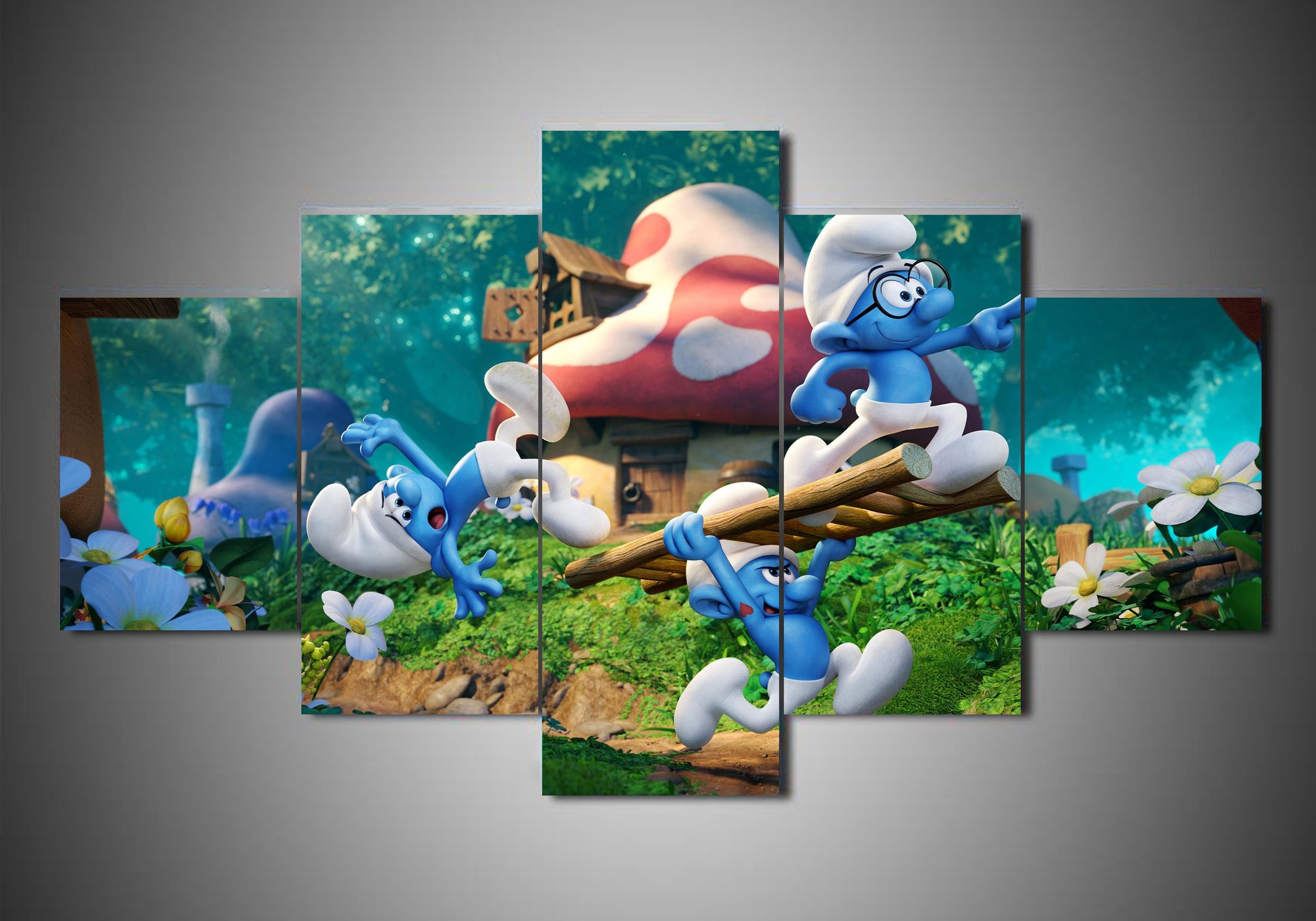 The Smurfs 1 – Cartoon Canvas Wall Art