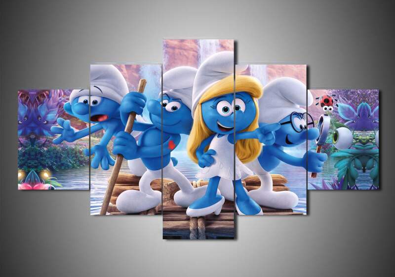 The Smurfs – Cartoon Canvas Wall Art