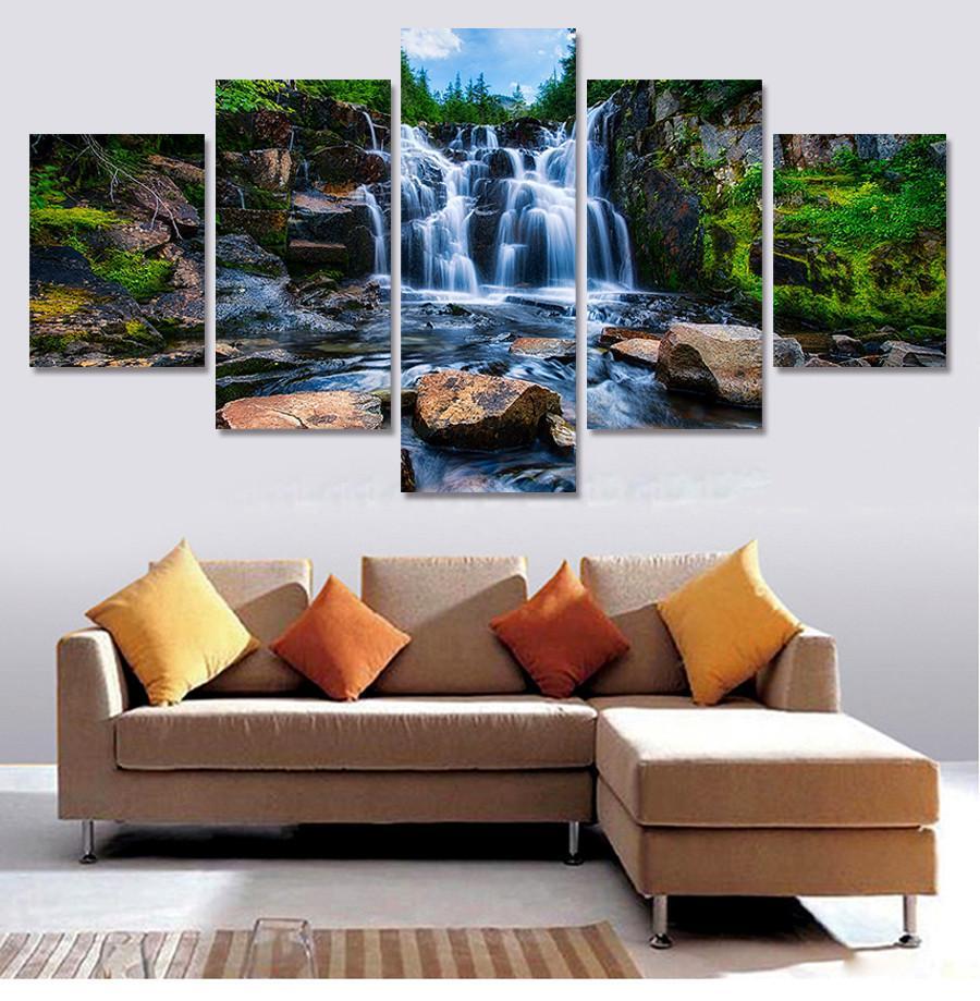 The Sound Of Waterfall – Nature Canvas Wall Art