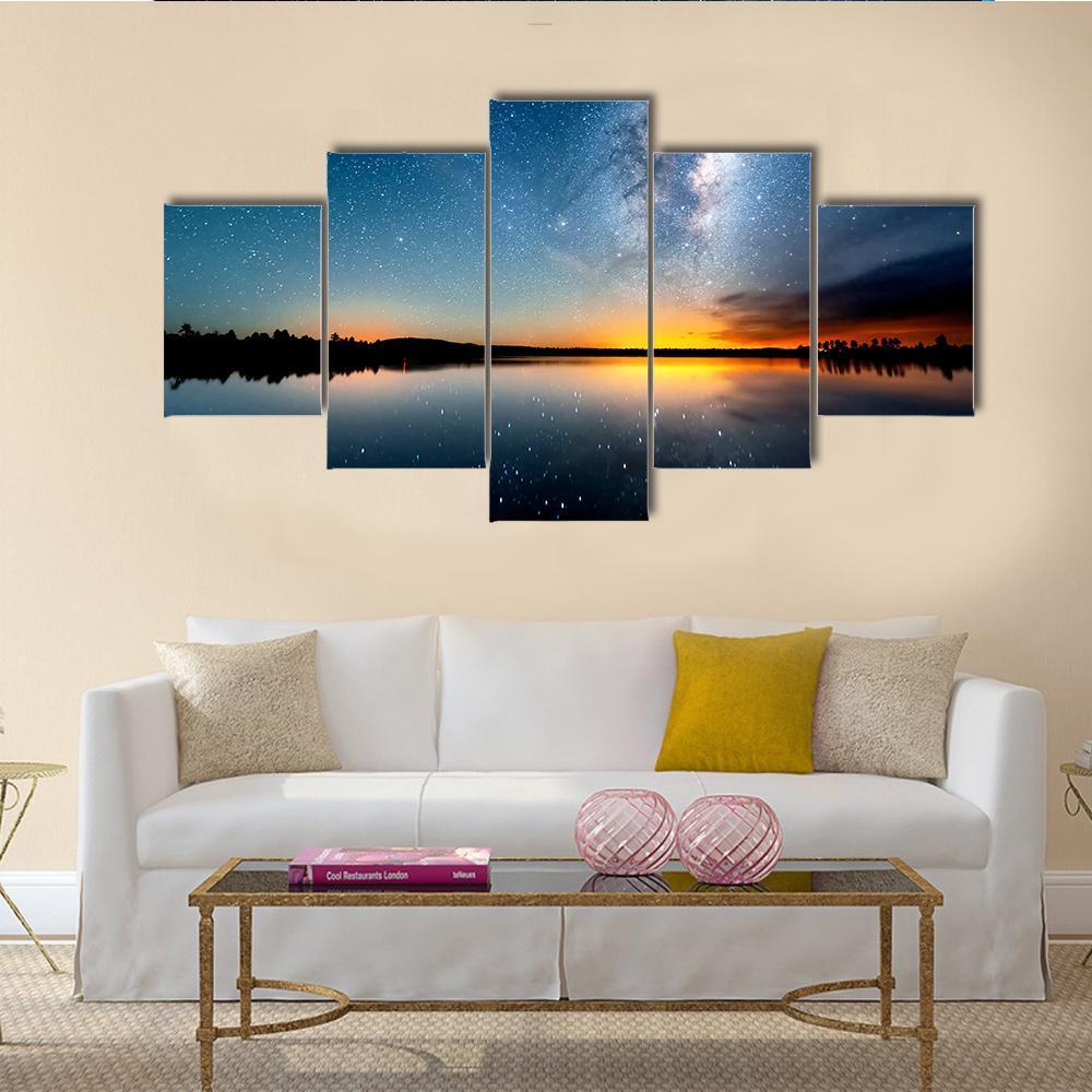 The Starry Sky And Milky Way – Nature Canvas Wall Art