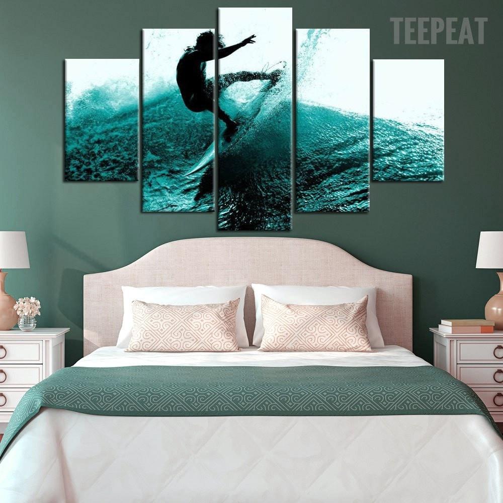The Surfing Man – Sport Canvas Wall Art