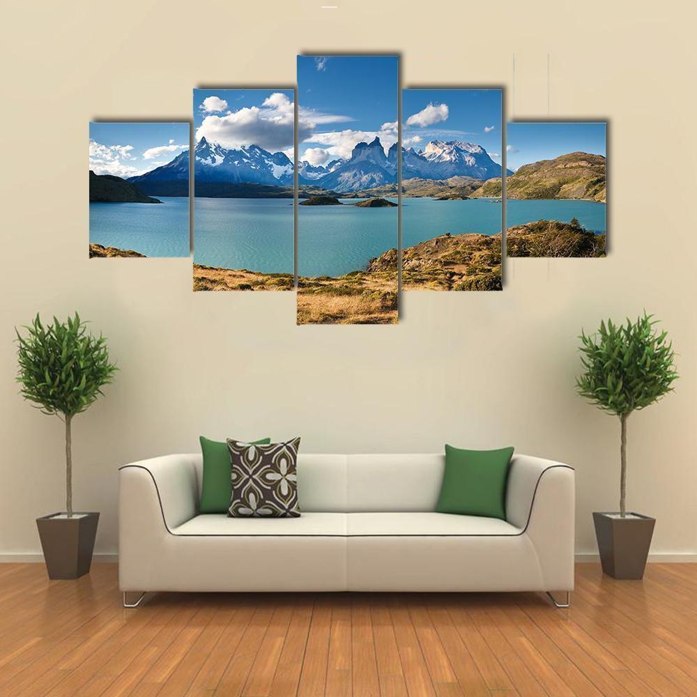 The Turquoise Lake Pehoe – Nature Canvas Wall Art