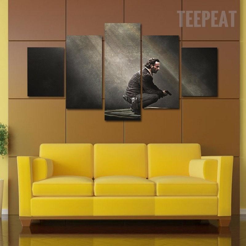 The Walking Dead Rick Grimes – Movie Canvas Wall Art