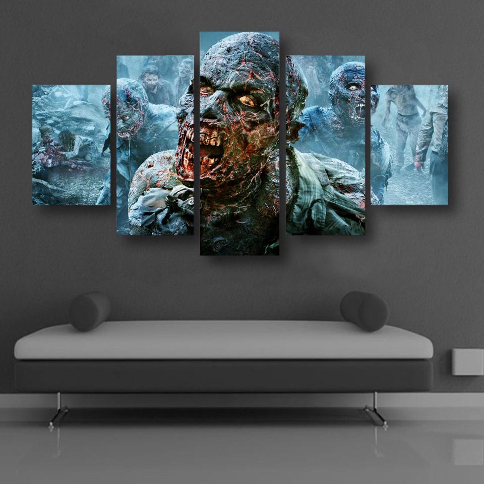 The Walking Dead Zombies – Movie Canvas Wall Art