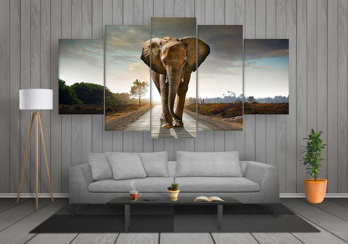 The Walking Elephant – Animal Canvas Wall Art