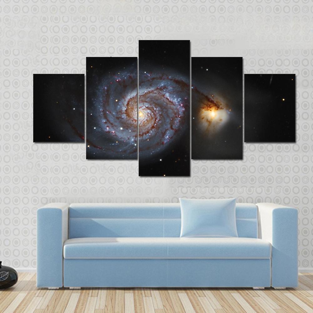 The Whirlpool Galaxy M51 – Space Canvas Wall Art
