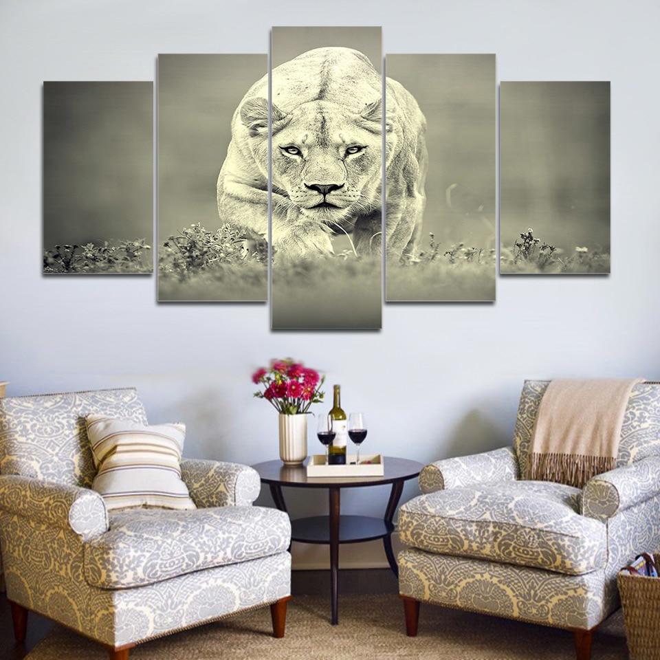 The White Tiger – Animal Canvas Wall Art