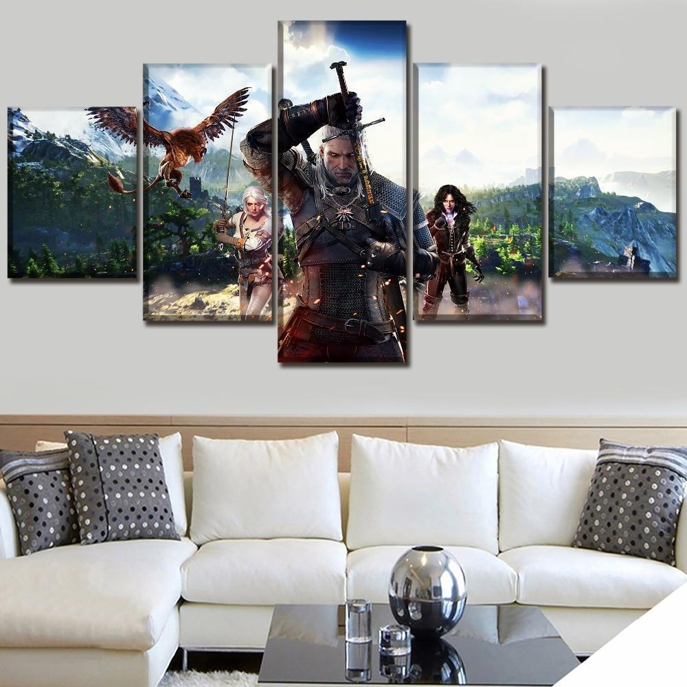 The Witcher 3 Wild Hunt Gaming Canvas Wall Art