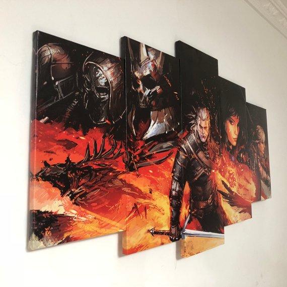 The Witcher 3: Wild Hunt Gaming Canvas Wall Art