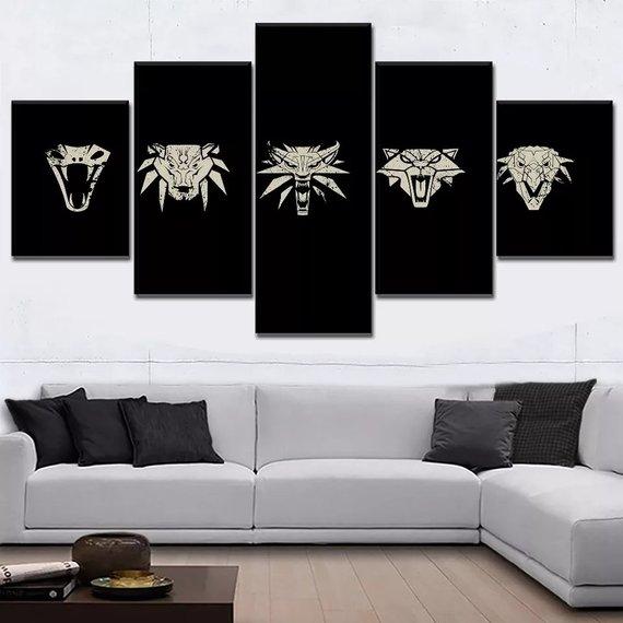 The Witcher – Abstract Canvas Wall Art